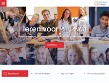 Tablet Screenshot of gomaruscollege.nl